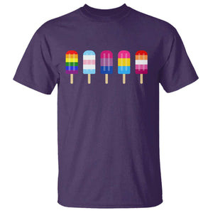 LGBT Rainbow Popsicles T Shirt Summer Ice Cream LGBTQ Pride Ally TS10 Purple Print Your Wear