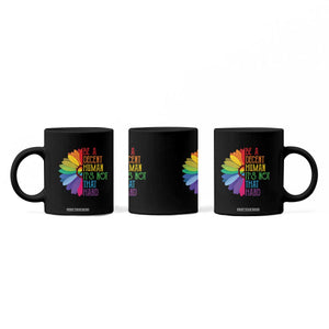 LGBTQ Be A Decent Human Its Not That Hard Coffee Mug Rainbow Flower TS11 Print Your Wear