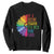 LGBTQ Be A Decent Human Its Not That Hard Sweatshirt Rainbow Flower TS11 Black Print Your Wear