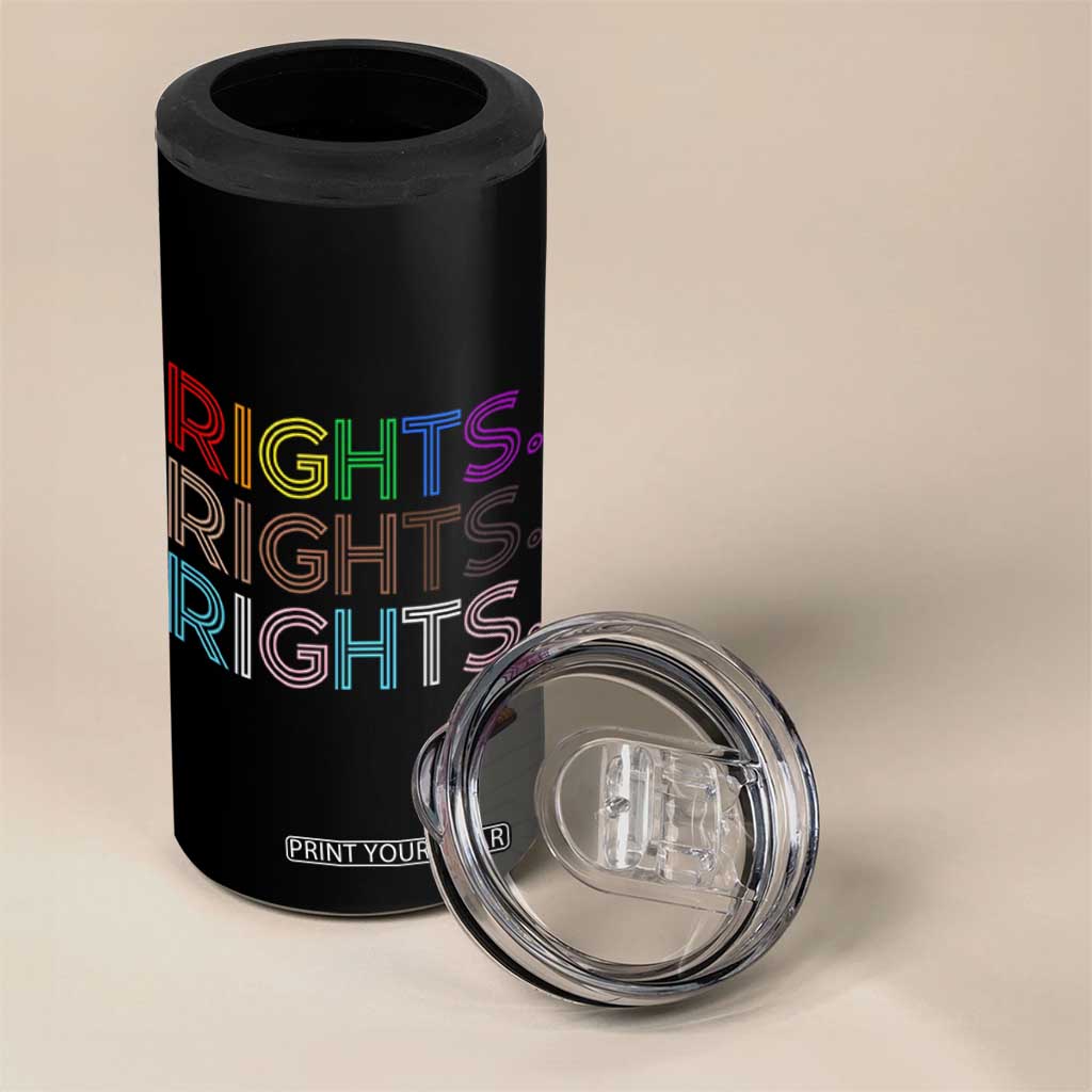 LGBTQ Trans Rights 4 in 1 Can Cooler Tumbler Social Justice Equality Human Rights TS10 Print Your Wear
