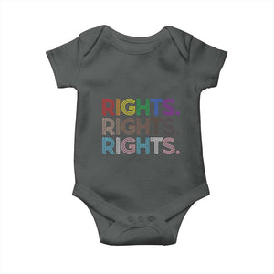 LGBTQ Trans Rights Baby Onesie Social Justice Equality Human Rights TS10 Dark Heather Print Your Wear