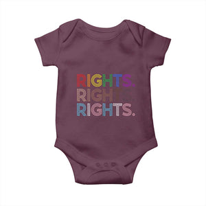 LGBTQ Trans Rights Baby Onesie Social Justice Equality Human Rights TS10 Maroon Print Your Wear