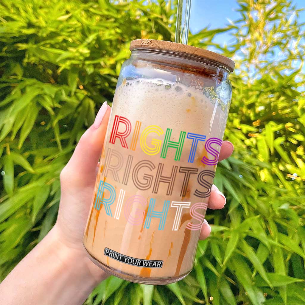 LGBTQ Trans Rights Glass Can Social Justice Equality Human Rights TS10 Print Your Wear