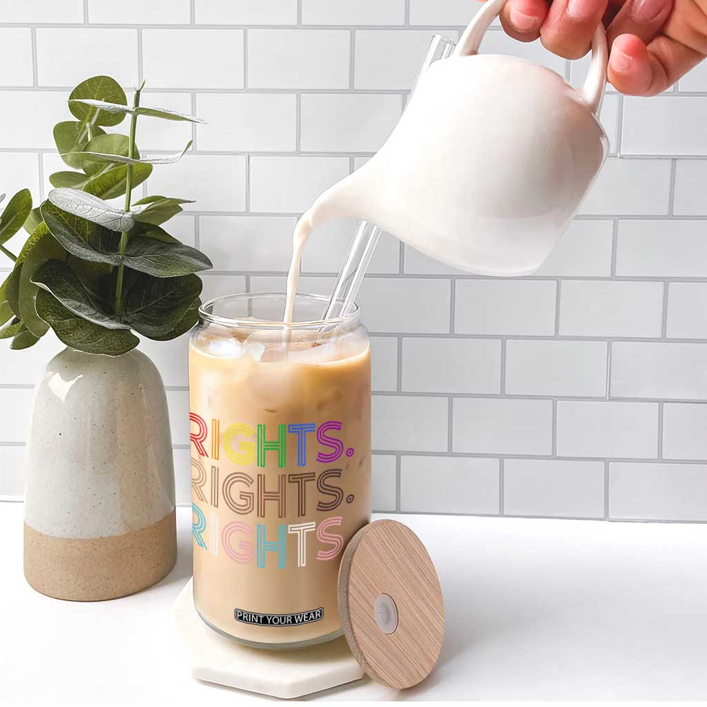 LGBTQ Trans Rights Glass Can Social Justice Equality Human Rights TS10 Print Your Wear