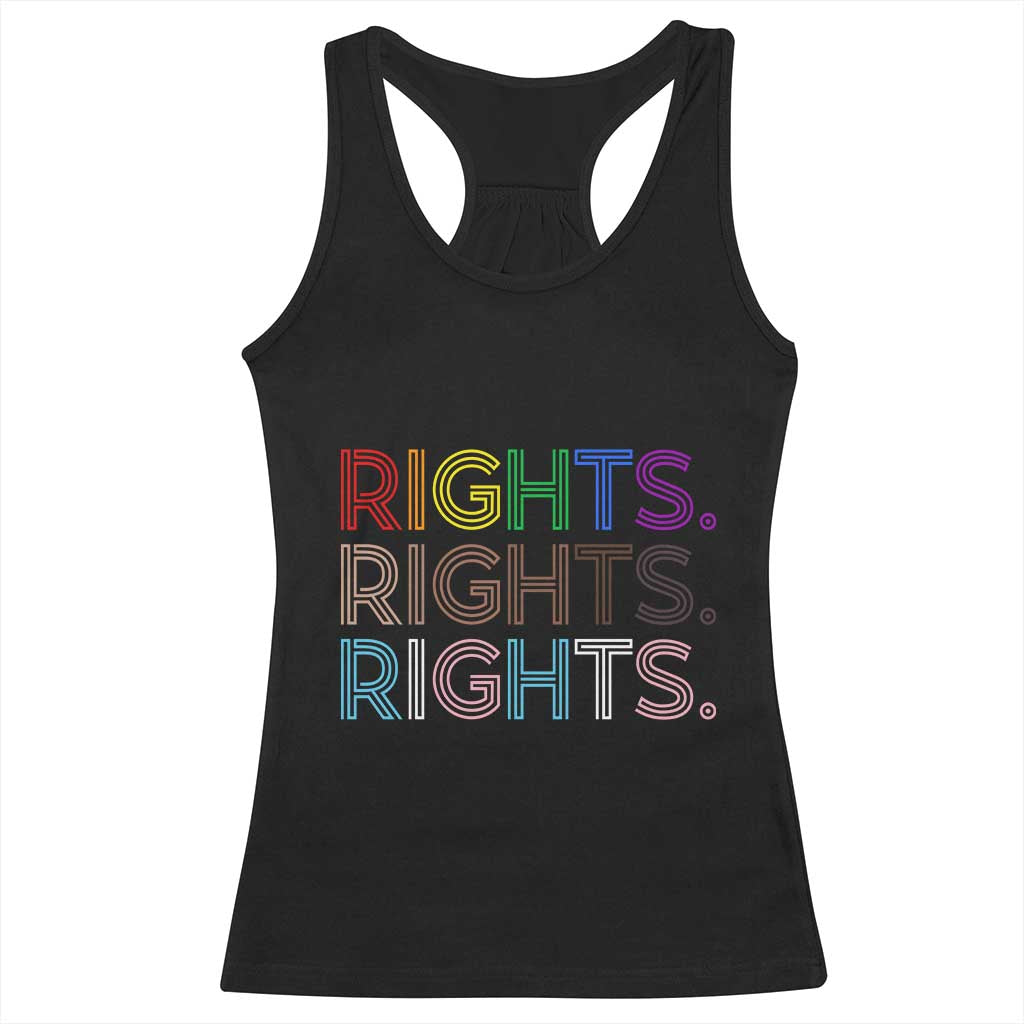 LGBTQ Trans Rights Racerback Tank Top Social Justice Equality Human Rights TS10 Black Print Your Wear