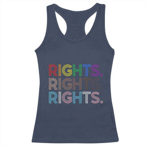 LGBTQ Trans Rights Racerback Tank Top Social Justice Equality Human Rights TS10 Navy Print Your Wear