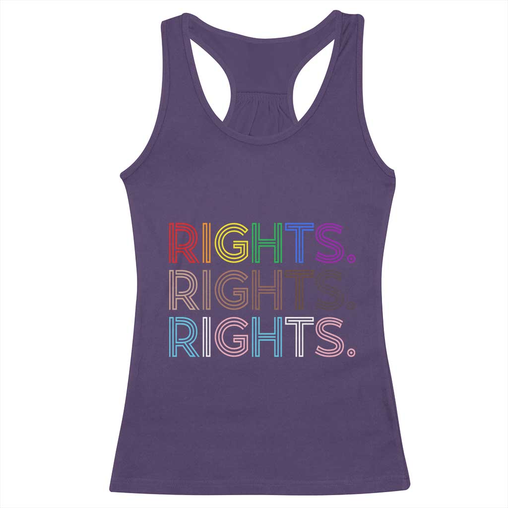 LGBTQ Trans Rights Racerback Tank Top Social Justice Equality Human Rights TS10 Purple Print Your Wear