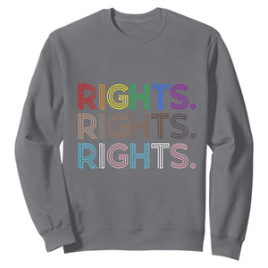 LGBTQ Trans Rights Sweatshirt Social Justice Equality Human Rights TS10 Charcoal Print Your Wear