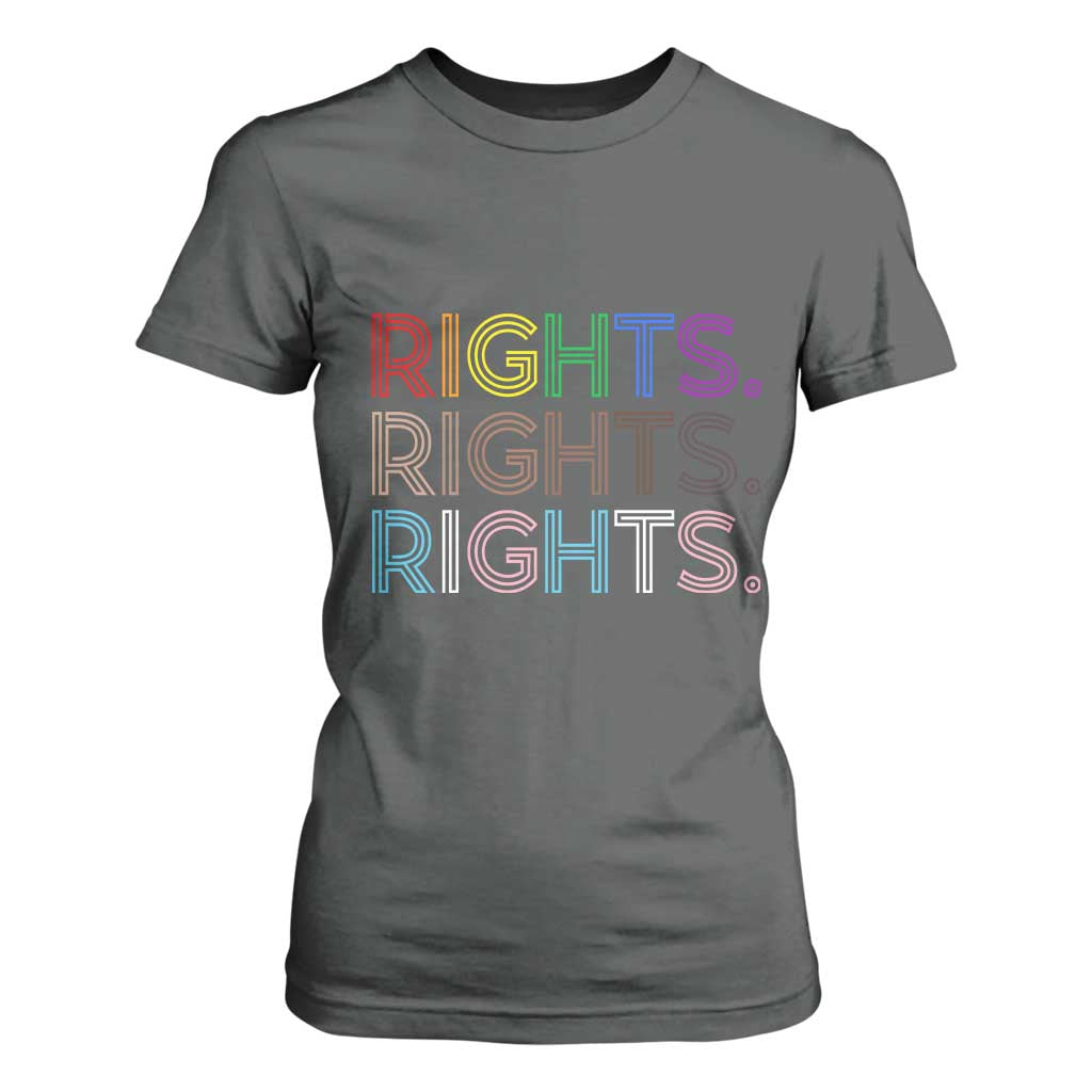 LGBTQ Trans Rights T Shirt For Women Social Justice Equality Human Rights TS10 Dark Heather Print Your Wear