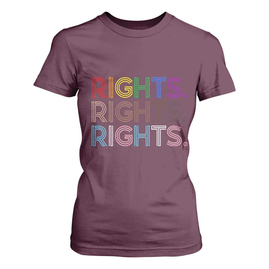 LGBTQ Trans Rights T Shirt For Women Social Justice Equality Human Rights TS10 Maroon Print Your Wear