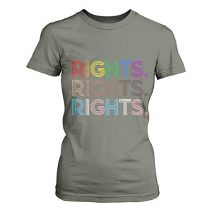 LGBTQ Trans Rights T Shirt For Women Social Justice Equality Human Rights TS10 Military Green Print Your Wear