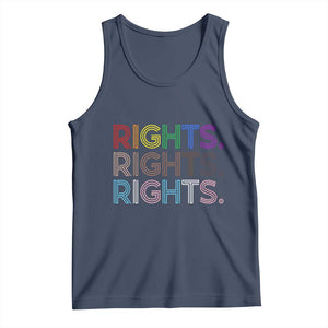 LGBTQ Trans Rights Tank Top Social Justice Equality Human Rights TS10 Navy Print Your Wear