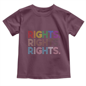 LGBTQ Trans Rights Toddler T Shirt Social Justice Equality Human Rights TS10 Maroon Print Your Wear