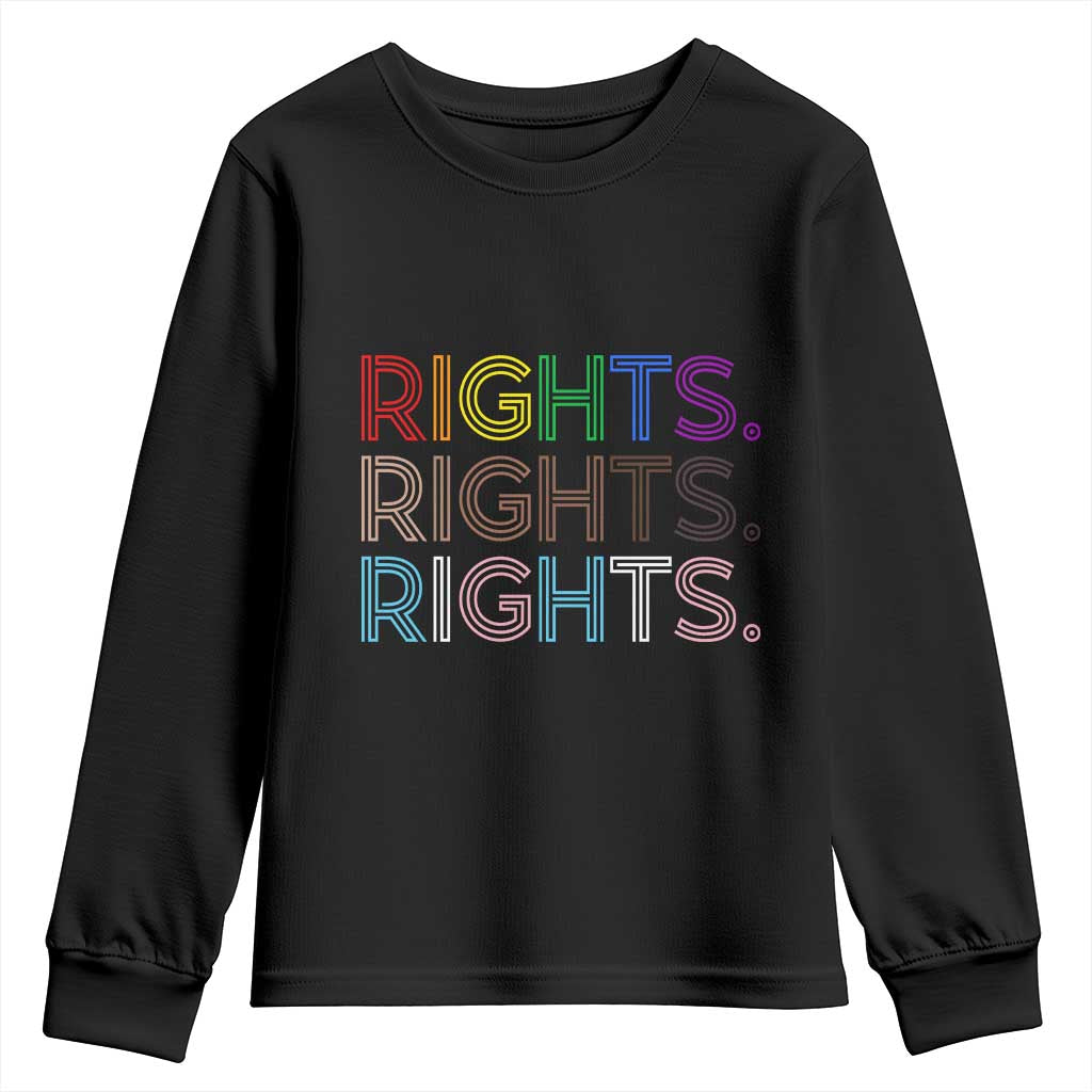 LGBTQ Trans Rights Youth Sweatshirt Social Justice Equality Human Rights TS10 Black Print Your Wear