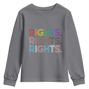 LGBTQ Trans Rights Youth Sweatshirt Social Justice Equality Human Rights TS10 Charcoal Print Your Wear