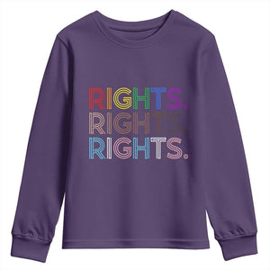 LGBTQ Trans Rights Youth Sweatshirt Social Justice Equality Human Rights TS10 Purple Print Your Wear