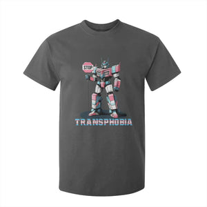 LGBTQ Trans T Shirt For Kid Stop Transphobia Trans Rights Social Justice TS10 Dark Heather Print Your Wear