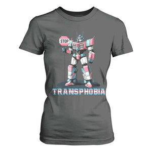 LGBTQ Trans T Shirt For Women Stop Transphobia Trans Rights Social Justice TS10 Dark Heather Print Your Wear