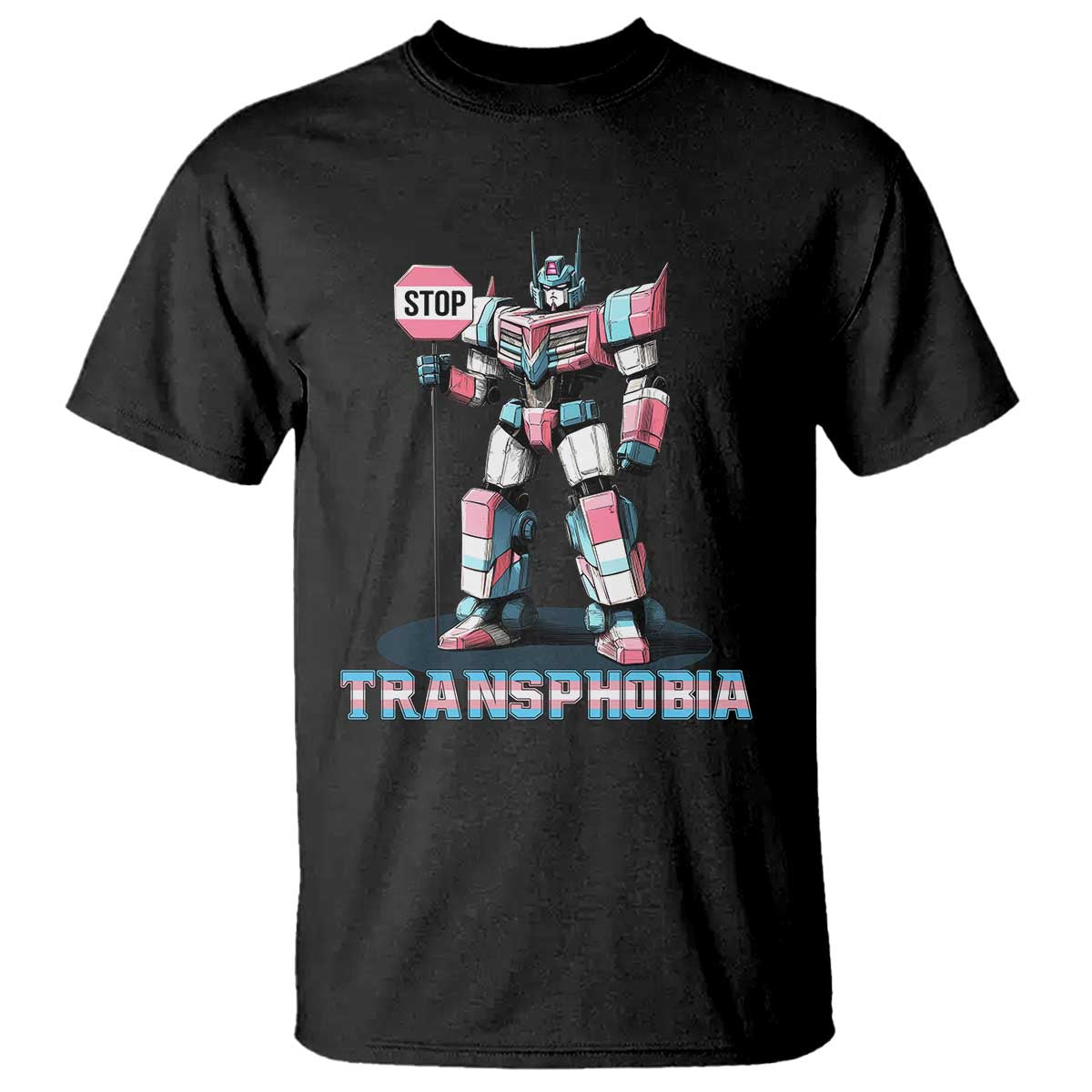 LGBTQ Trans T Shirt Stop Transphobia Trans Rights Social Justice TS10 Black Print Your Wear