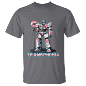 LGBTQ Trans T Shirt Stop Transphobia Trans Rights Social Justice TS10 Charcoal Print Your Wear