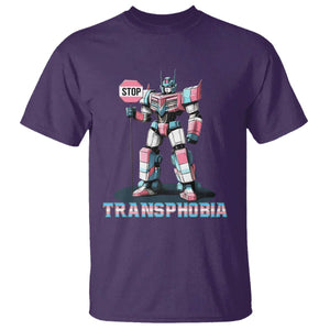 LGBTQ Trans T Shirt Stop Transphobia Trans Rights Social Justice TS10 Purple Print Your Wear