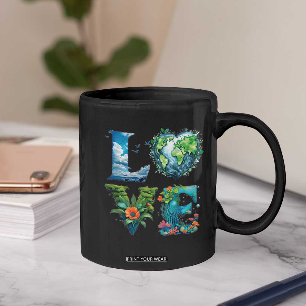 LOVE Planet Nature Anniversary Earth Day Coffee Mug TS11 Print Your Wear