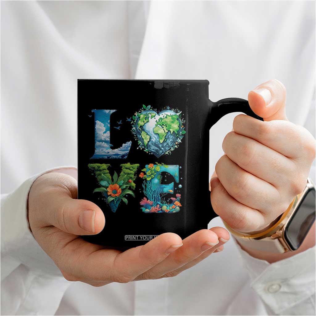 LOVE Planet Nature Anniversary Earth Day Coffee Mug TS11 Print Your Wear