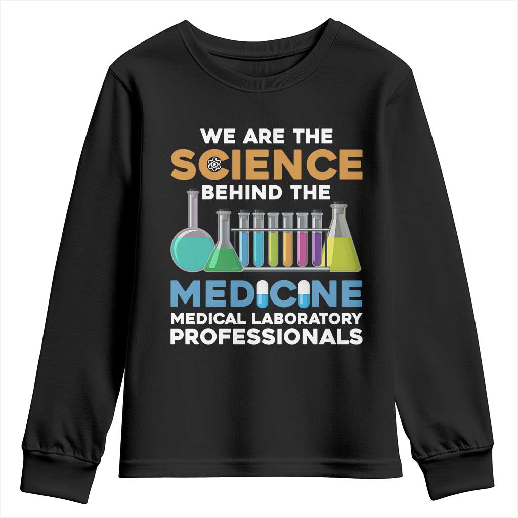 Lab Week Youth Sweatshirt Funny Lab Techinician Medical Laboratory Science TS02 Black Print Your Wear