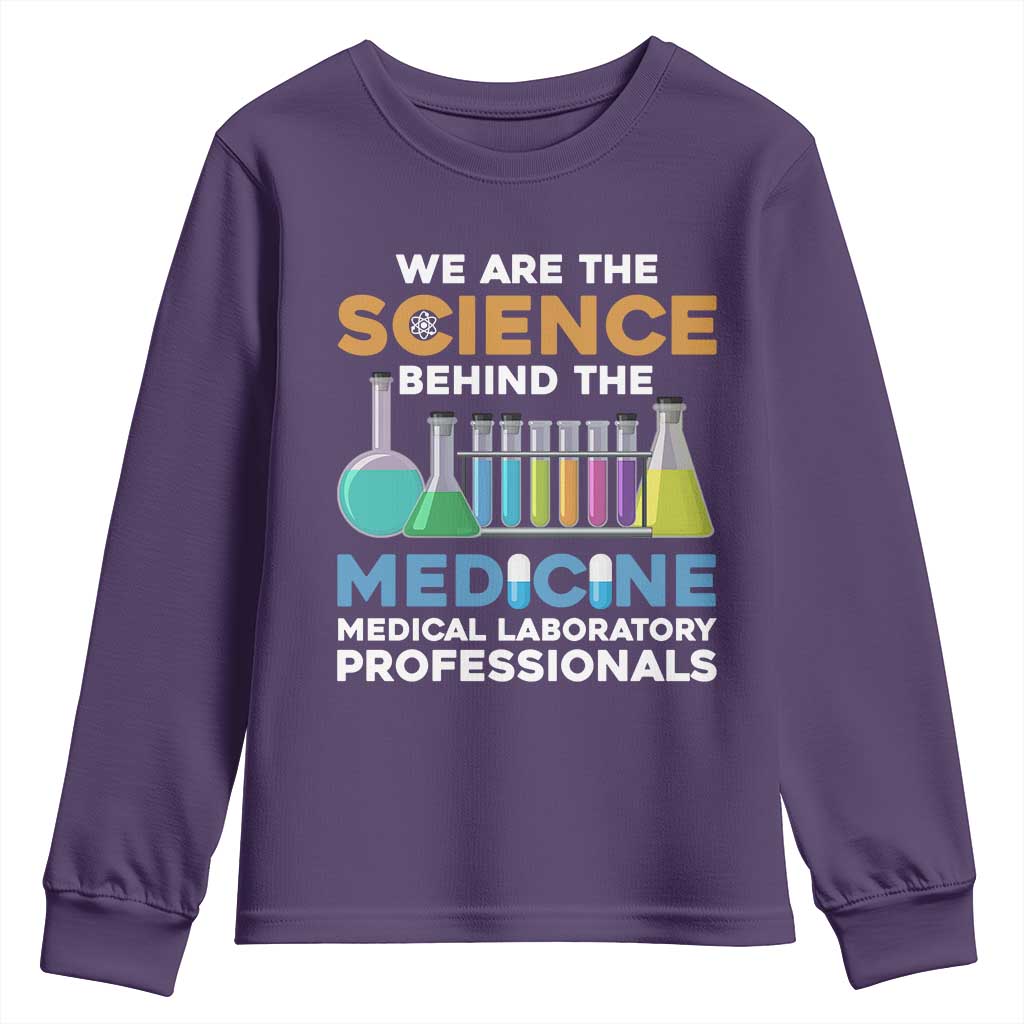 Lab Week Youth Sweatshirt Funny Lab Techinician Medical Laboratory Science TS02 Purple Print Your Wear