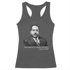 Langston Hughes Racerback Tank Top A Dream Deferred Juneteenth Black History Civil Right TS10 Dark Heather Print Your Wear