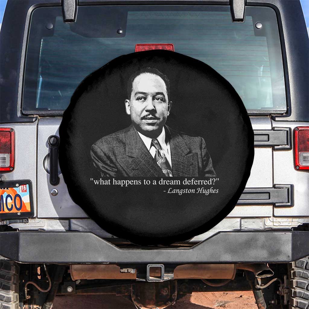 Langston Hughes Spare Tire Cover A Dream Deferred Juneteenth Black History Civil Right TS10 No hole Black Print Your Wear