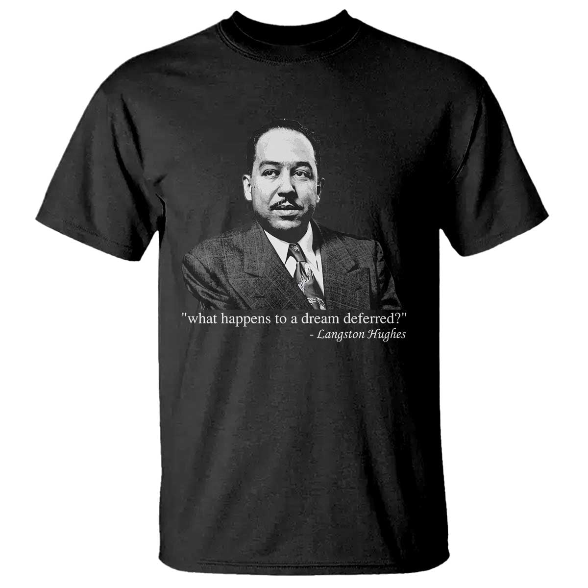 Langston Hughes T Shirt A Dream Deferred Juneteenth Black History Civil Right TS10 Black Print Your Wear