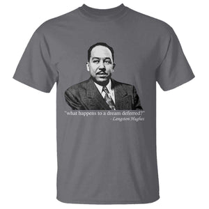 Langston Hughes T Shirt A Dream Deferred Juneteenth Black History Civil Right TS10 Charcoal Print Your Wear