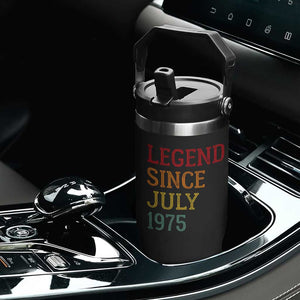 Legend Since July 1975 Flip Straw Tumbler Vintage Retro 50th Birthday Gifts TS10 Print Your Wear