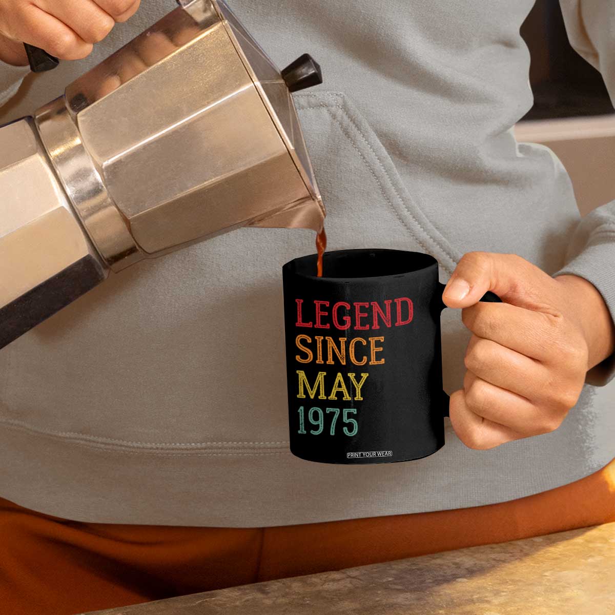 Legend Since May 1975 Coffee Mug Vintage Retro 50th Birthday Gifts TS10 Print Your Wear