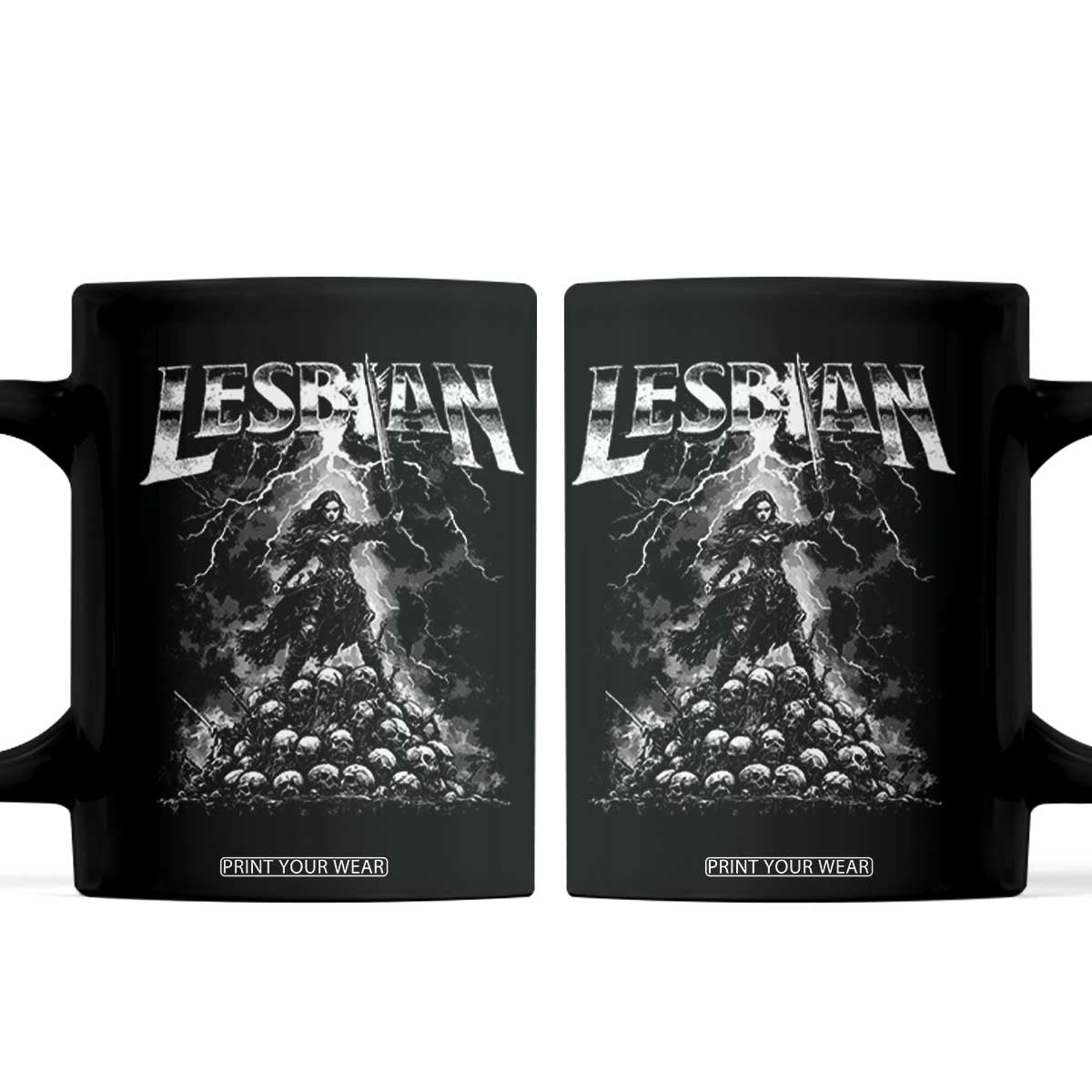 Lesbian Coffee Mug Funny Meme Dark Fantasy TS10 Black Print Your Wear