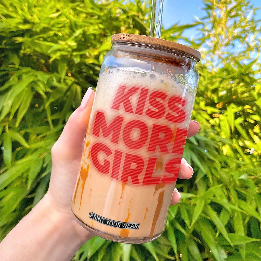 Lesbian Glass Can Kiss More Girls Funny Pride Month TS10 Print Your Wear