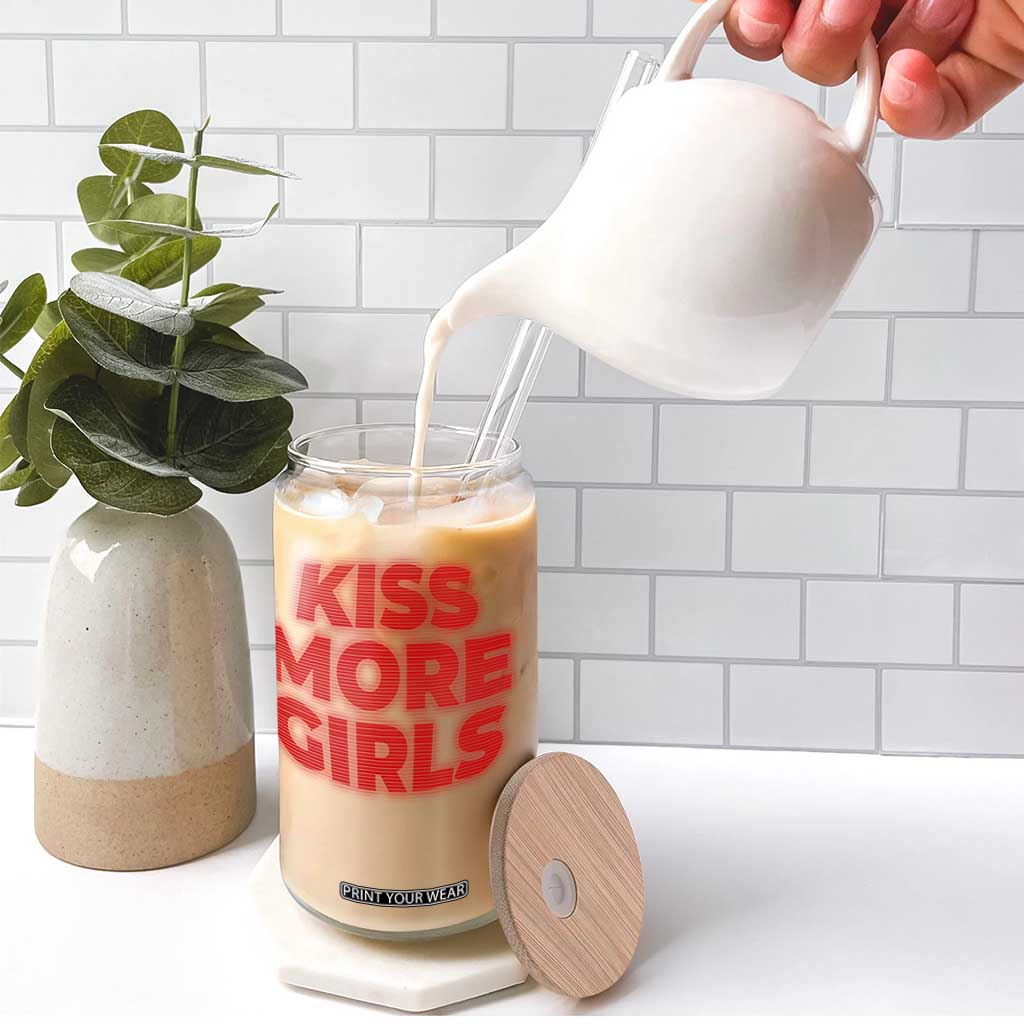 Lesbian Glass Can Kiss More Girls Funny Pride Month TS10 Print Your Wear