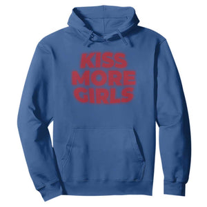 Lesbian Hoodie Kiss More Girls Funny Pride Month TS10 Royal Blue Print Your Wear