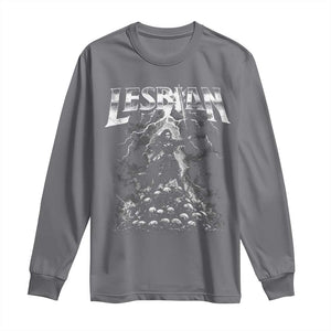 Lesbian Long Sleeve Shirt Funny Meme Dark Fantasy TS10 Charcoal Print Your Wear