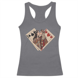 Lesbian Pride Racerback Tank Top Vintage Kissing Cards Sapphic Art TS10 Charcoal Print Your Wear
