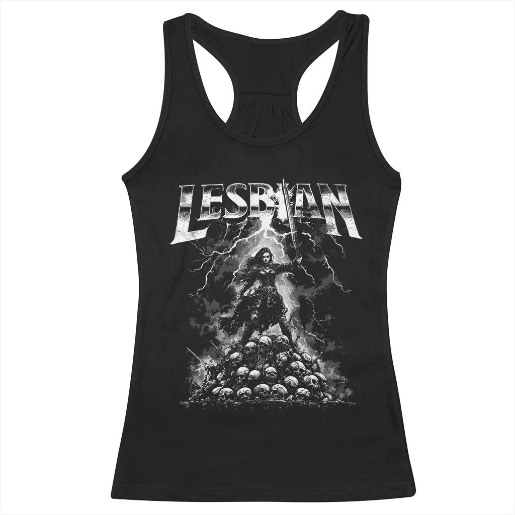 Lesbian Racerback Tank Top Funny Meme Dark Fantasy TS10 Black Print Your Wear