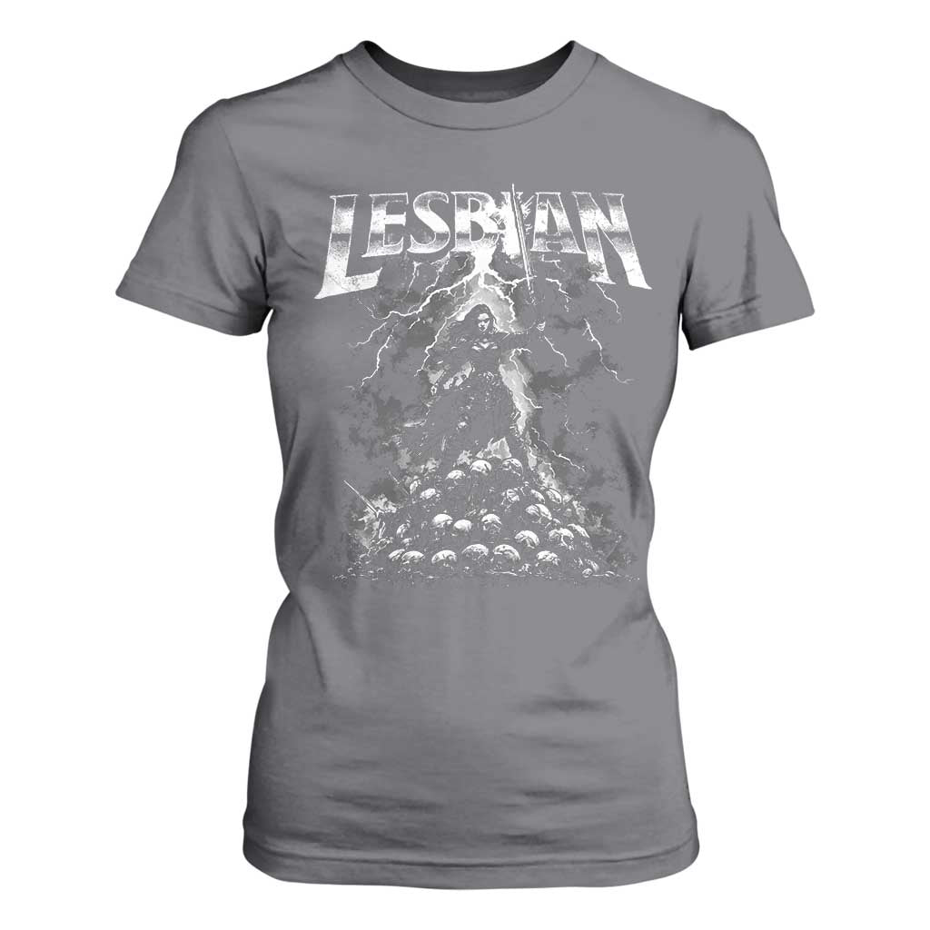 Lesbian T Shirt For Women Funny Meme Dark Fantasy TS10 Charcoal Print Your Wear