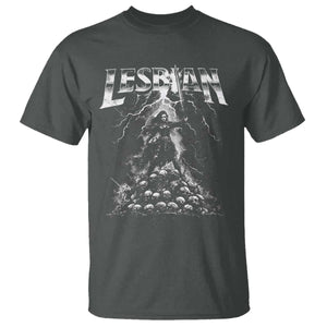 Lesbian T Shirt Funny Meme Dark Fantasy TS10 Dark Heather Print Your Wear
