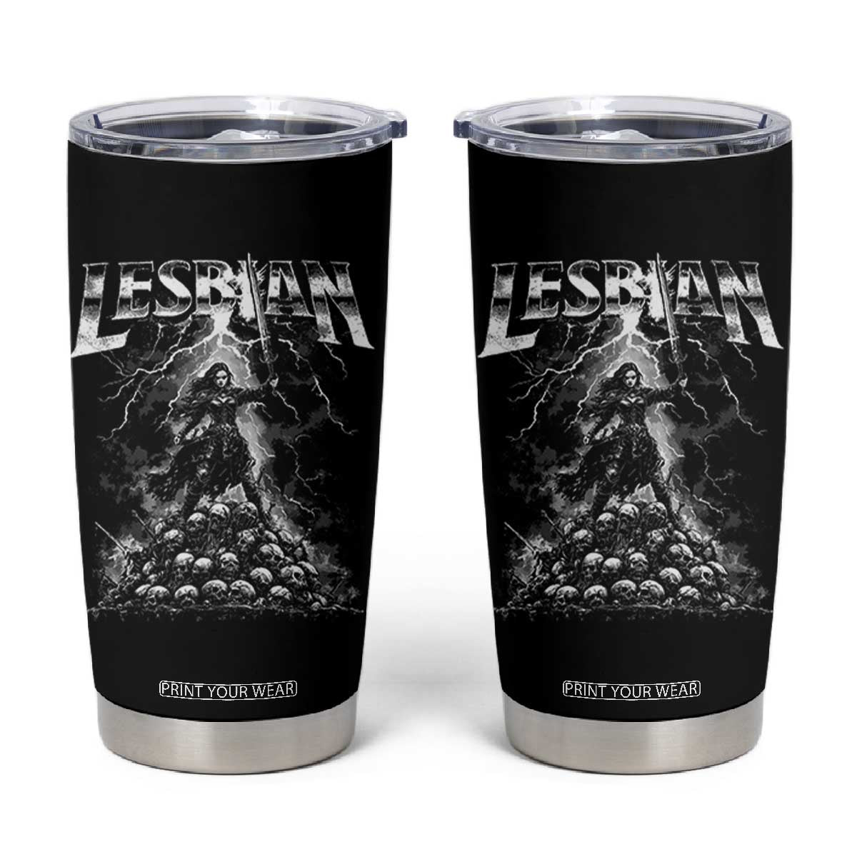 Lesbian Tumbler Cup Funny Meme Dark Fantasy TS10 Black Print Your Wear
