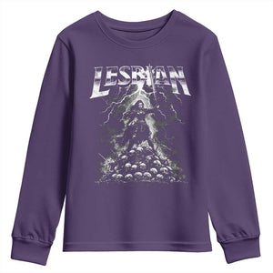 Lesbian Youth Sweatshirt Funny Meme Dark Fantasy TS10 Purple Print Your Wear
