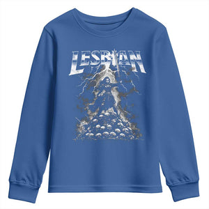 Lesbian Youth Sweatshirt Funny Meme Dark Fantasy TS10 Royal Blue Print Your Wear