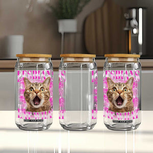 Lesbians Eat What Glass Can Funny Cat Gay Pride LGBTQ Pun TS10 Print Your Wear
