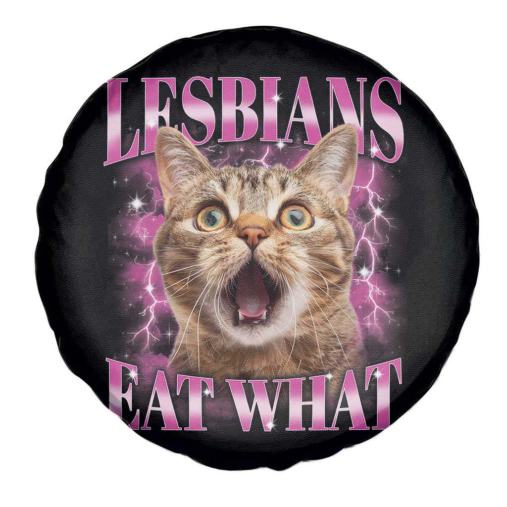 Lesbians Eat What Spare Tire Cover Funny Cat Gay Pride LGBTQ Pun TS10 Print Your Wear