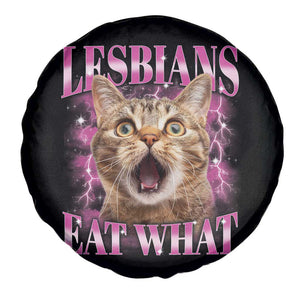 Lesbians Eat What Spare Tire Cover Funny Cat Gay Pride LGBTQ Pun TS10 Print Your Wear